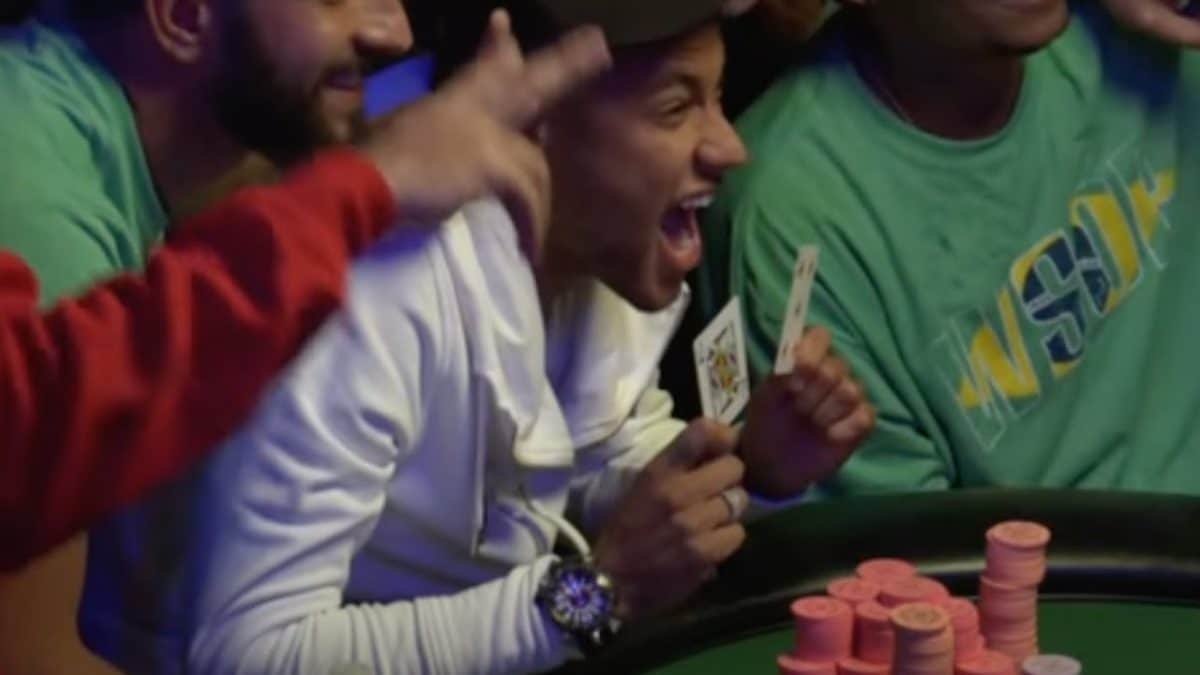 Neymar a disputé un tournoi de poker ce mercredi